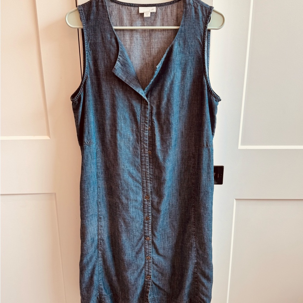 J. Jill Denim Button-Front Dress